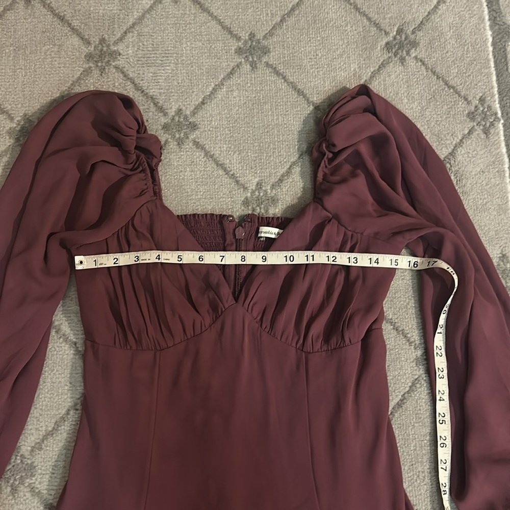Abercrombie & Fitch Purple Long Sleeve Dress - Picture 6 of 7